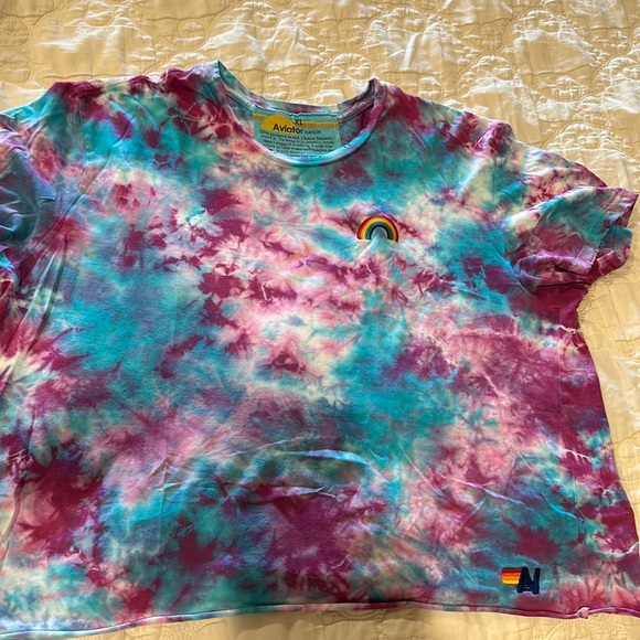 Aviator Nation Tops - Aviator Nation tie dye tee